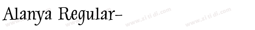 Alanya Regular字体转换